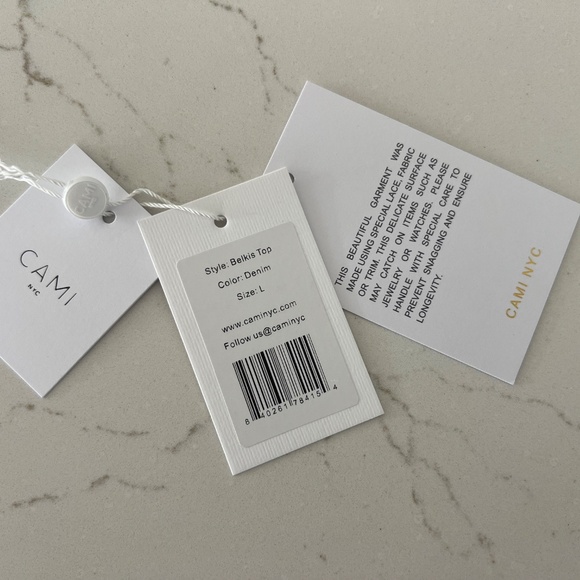 CAMI NYC Belkis Linen/Cotton Denim Button up Shirt- SzL - Picture 13 of 13